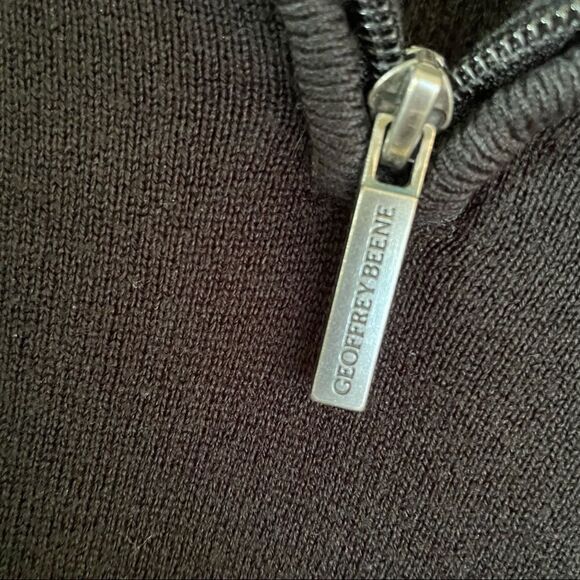 Medium Geoffrey Beene Black quarter zip sweater - Picture 6 of 12
